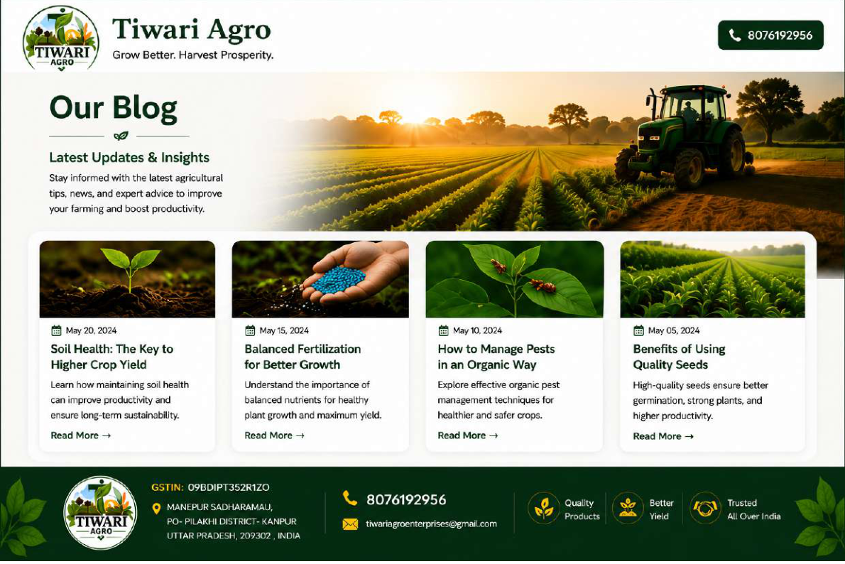 Tiwari Agro - Agricultural Knowledge Blog